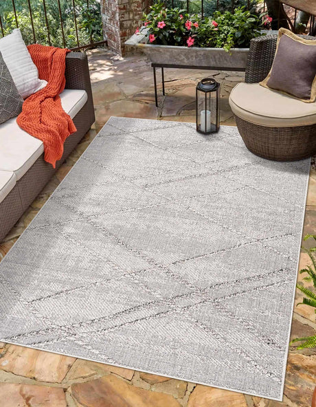 Baqer Bone & Taupe Textured Performance Rug