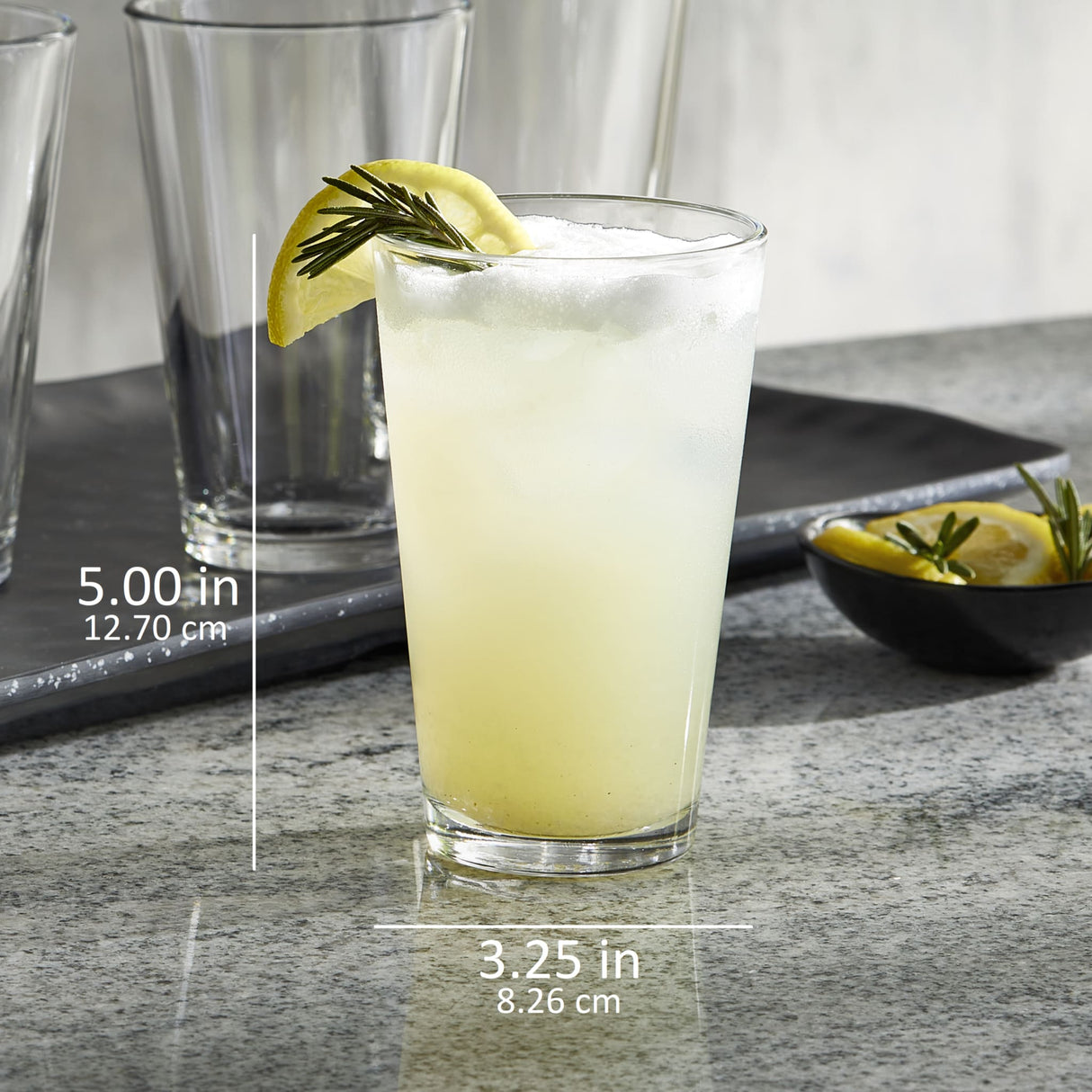 Bar Essentials Highball Glasses, 12 ounce, Set of 6