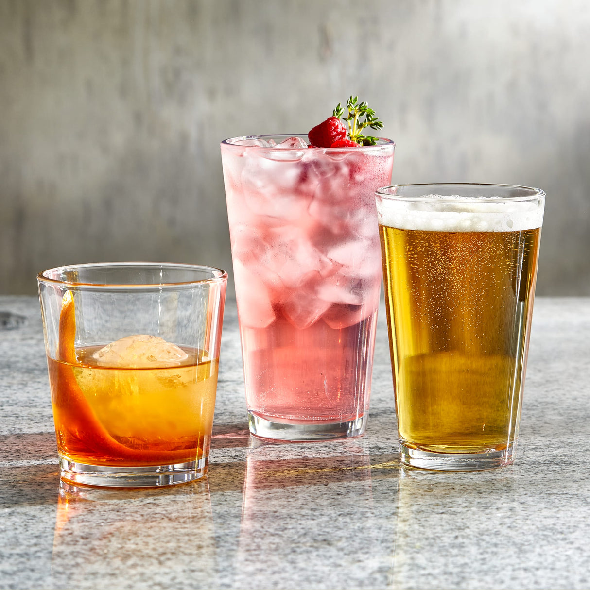 Bar Essentials Highball Glasses, 12 ounce, Set of 6
