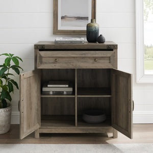 Barn Door Accent Cabinet