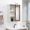 Barn Door Wall Storage with Mirror