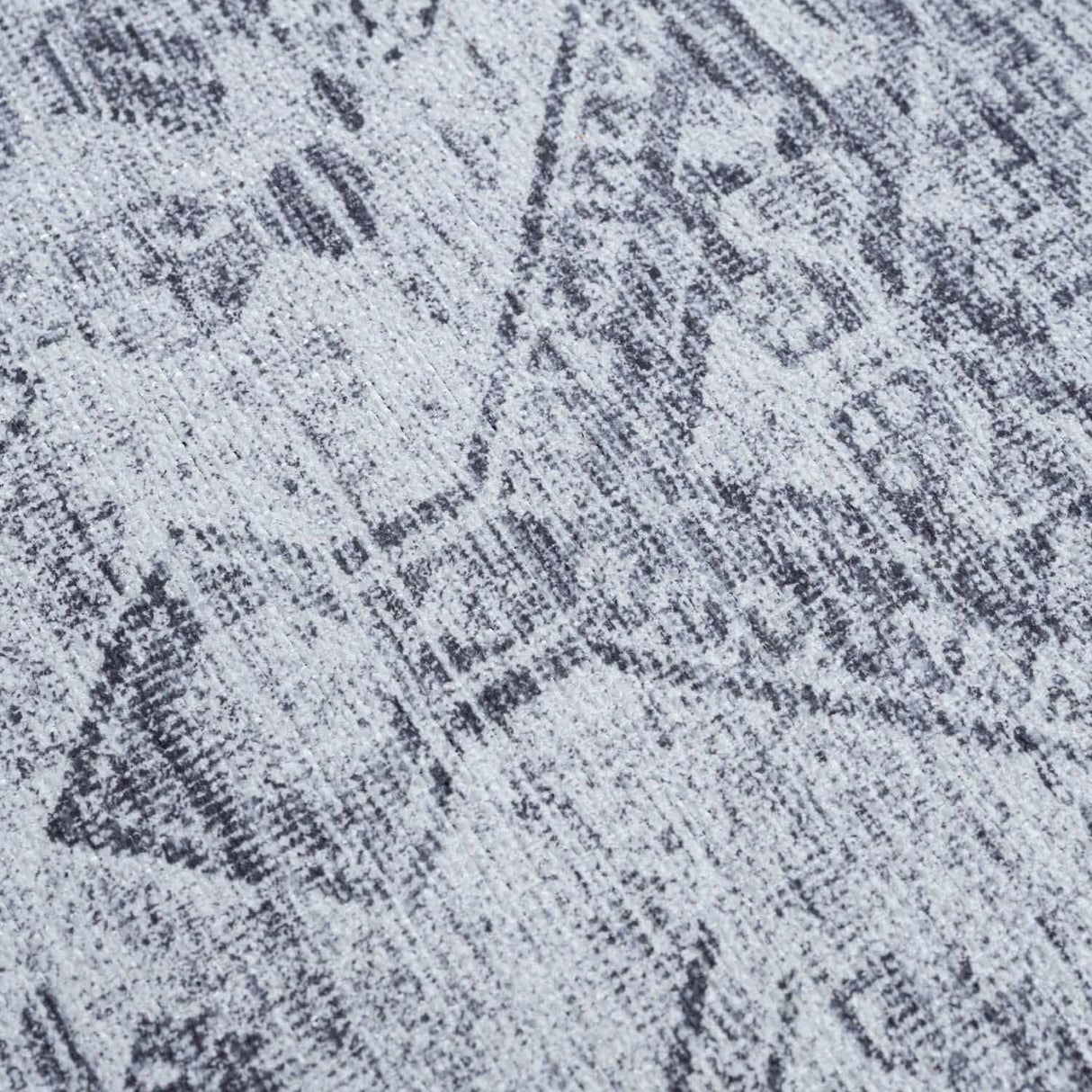 Barny Gray Flat Pile Washable Rug