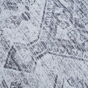 Barny Gray Flat Pile Washable Rug