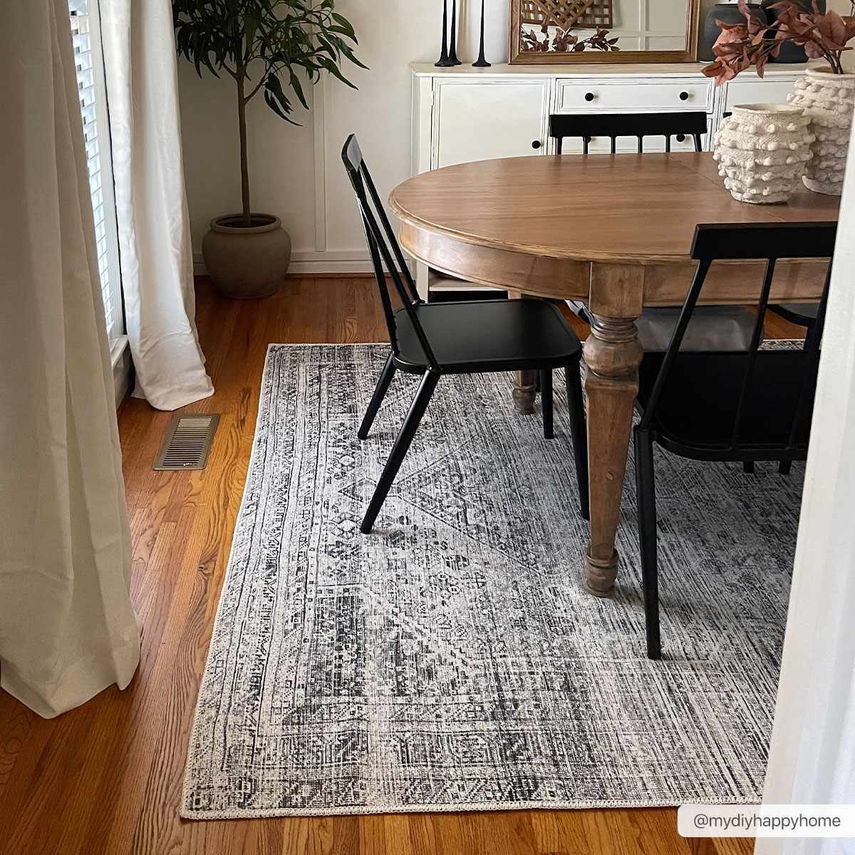 Barny Gray Flat Pile Washable Rug