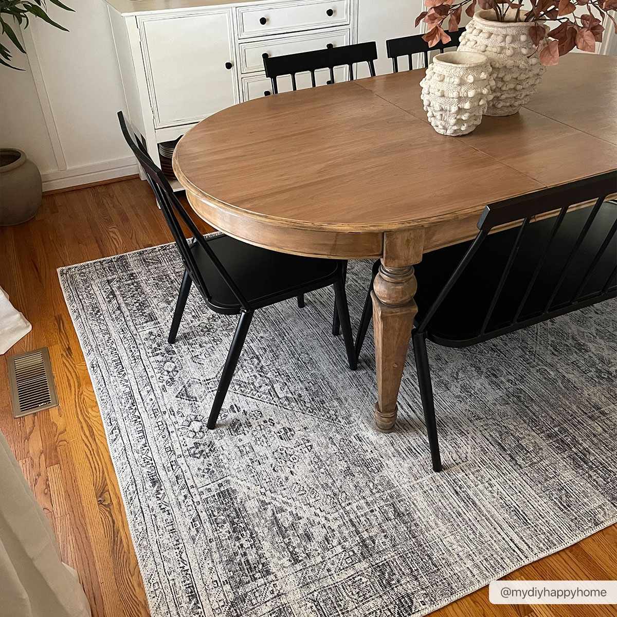 Barny Gray Flat Pile Washable Rug