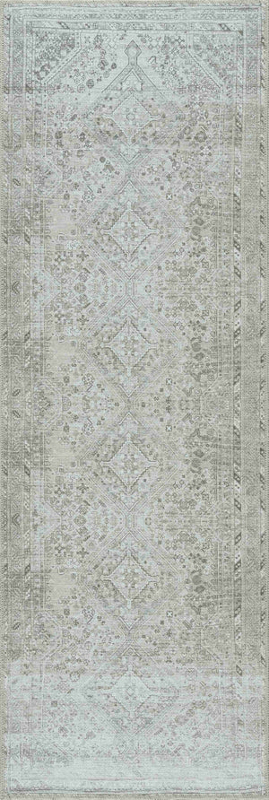 Barny Sage Flat Pile Washable Rug