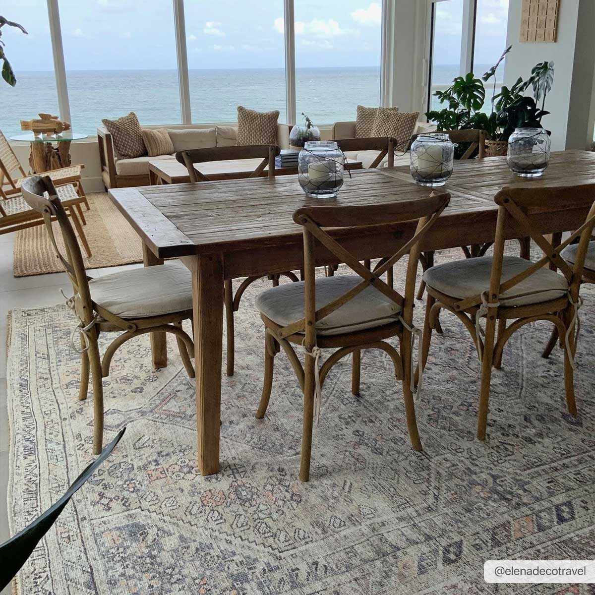 Barny Tan Flat Pile Washable Rug