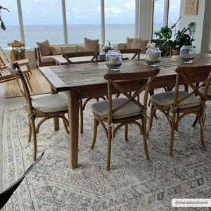 Barny Tan Flat Pile Washable Rug