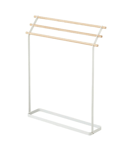 Bath Towel Rack (32" H) - Steel + Wood