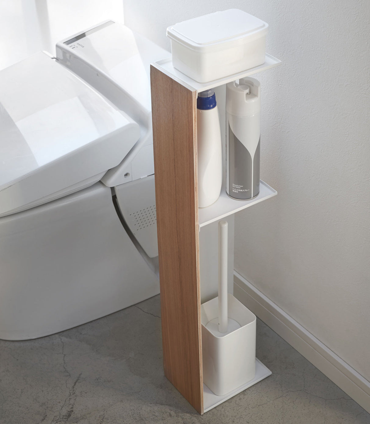 Bathroom Organizer - Steel + Wood