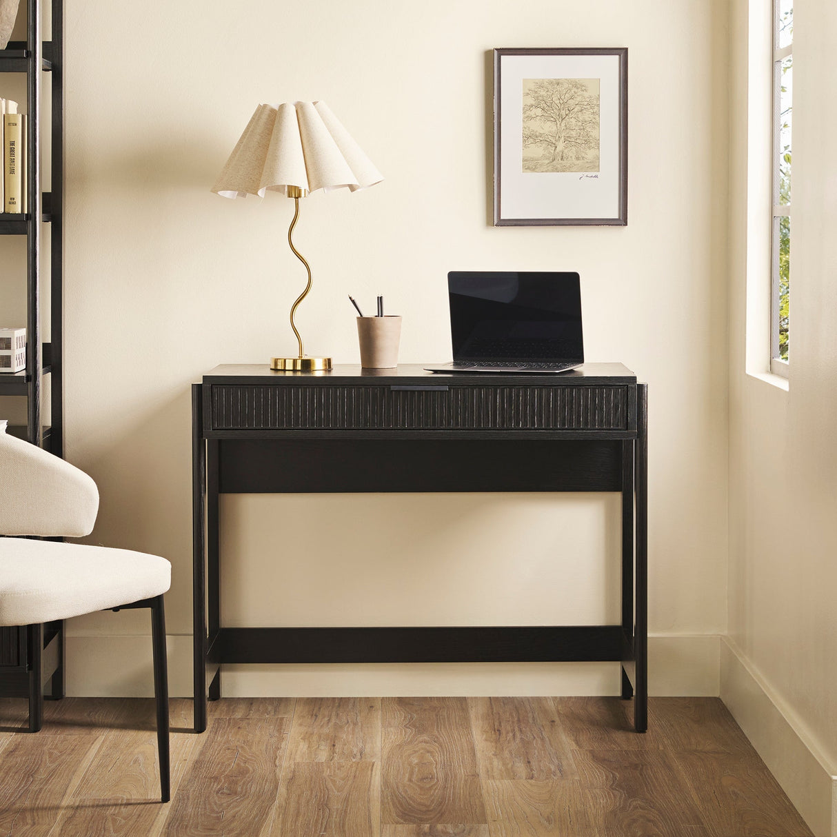 Bayard Modern Reeded Writing Desk