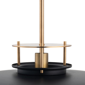 Beacon 1-Light Modern Gold & Black Pendant Light