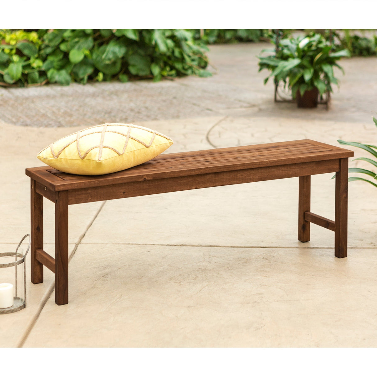 Beck Acacia Wood Outdoor Patio Bench