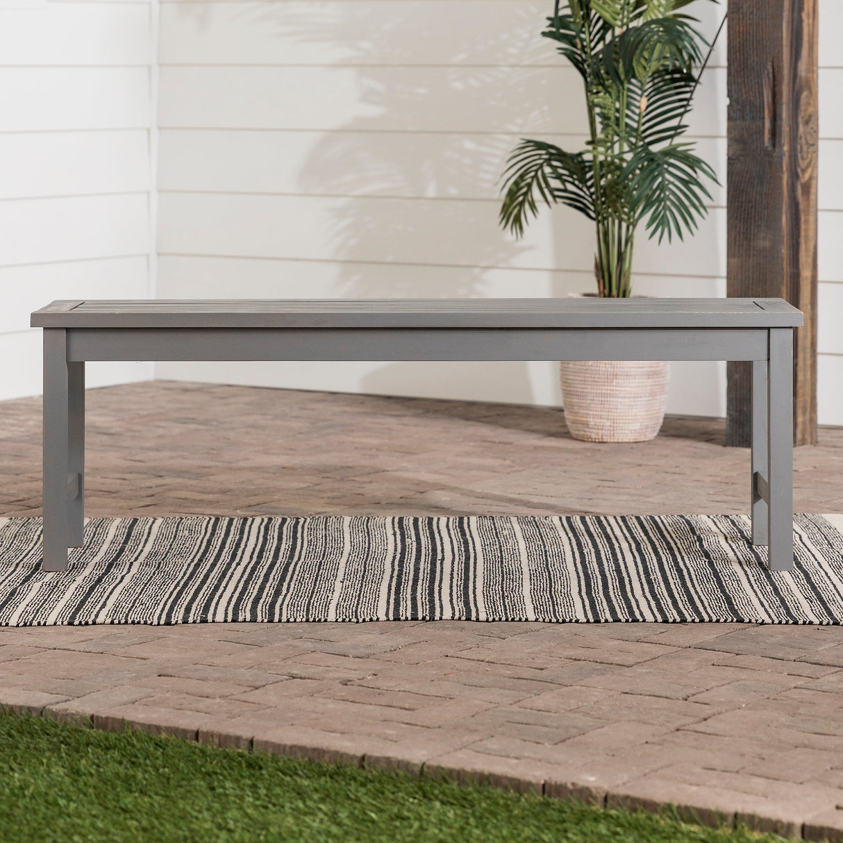 Beck Acacia Wood Outdoor Patio Bench