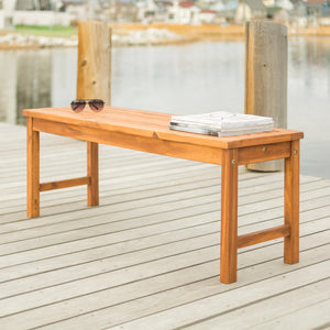 Beck Acacia Wood Outdoor Patio Bench