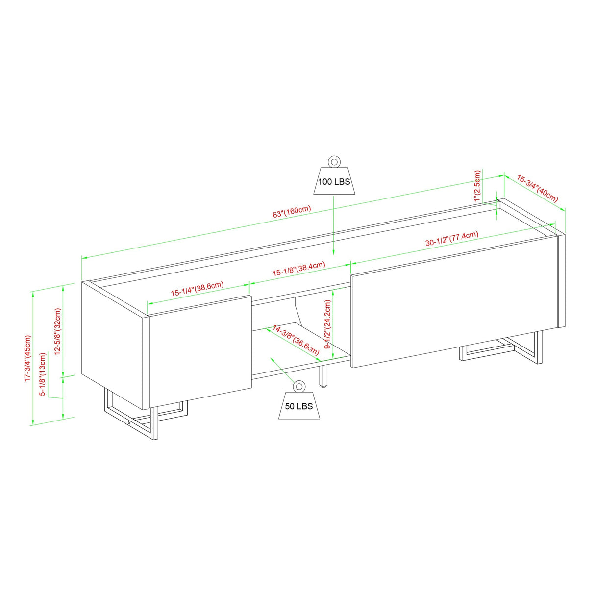 Beckett Minimalist Media Console