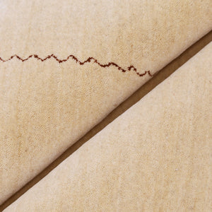 Beige Modern Design Hand Loomed Wool Area Rug