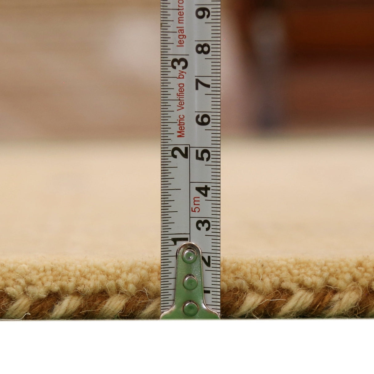 Beige Modern Design Hand Loomed Wool Area Rug