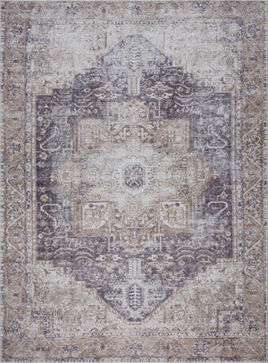 Beige Rosman Washable Area Rug - Clearance