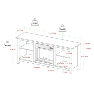 Beldon Essential Fireplace TV Stand