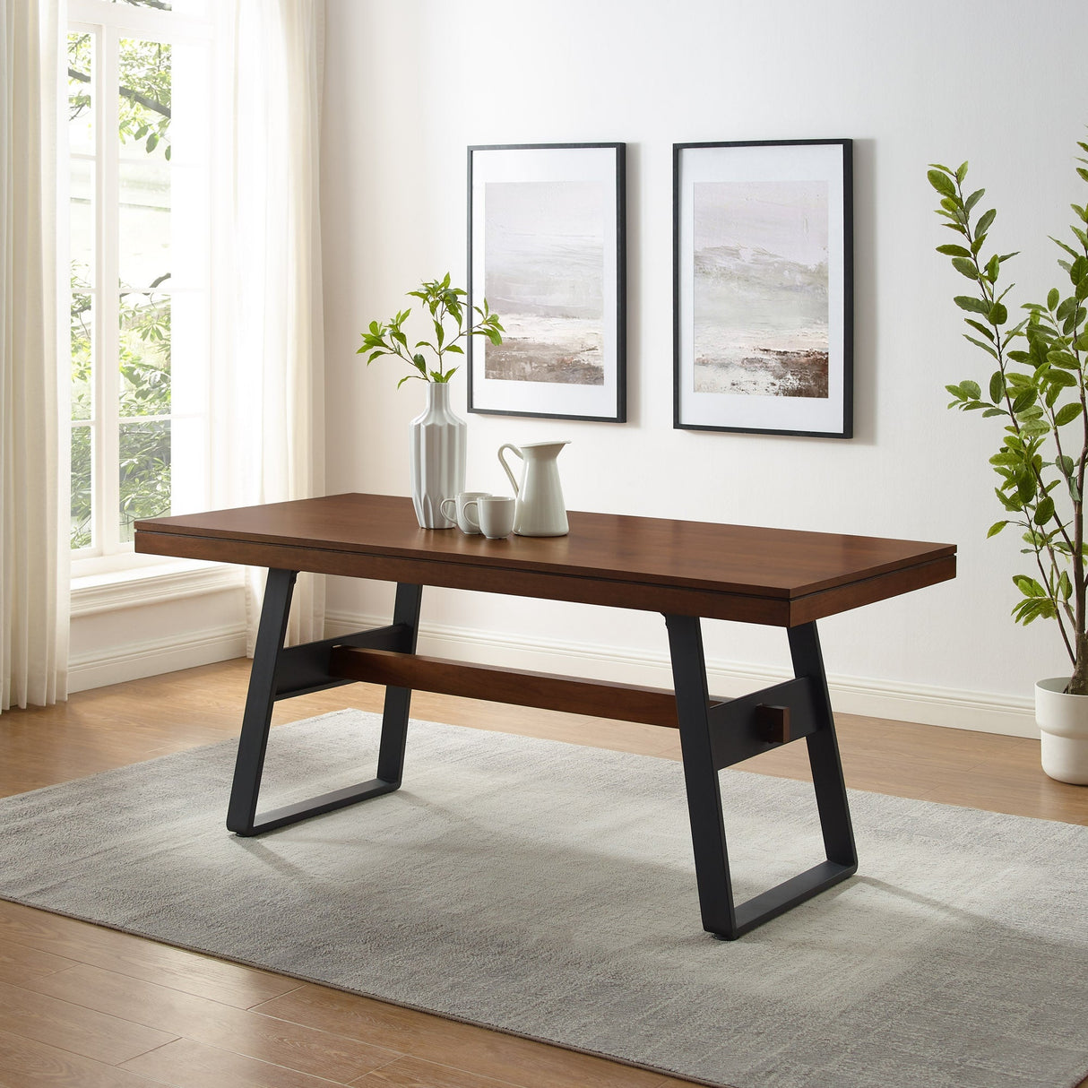 Benedict Modern Industrial Dining Table & Desk