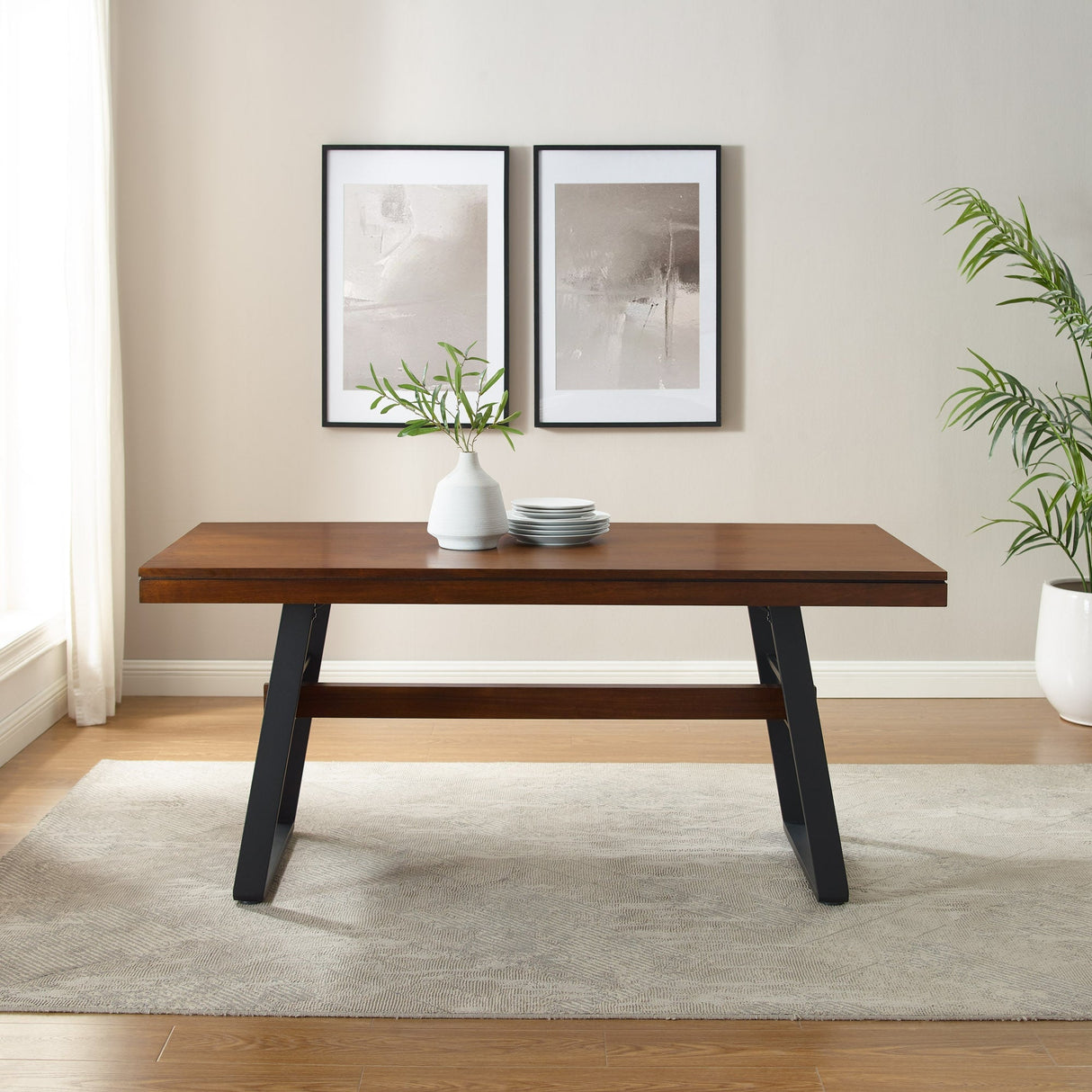 Benedict Modern Industrial Dining Table & Desk