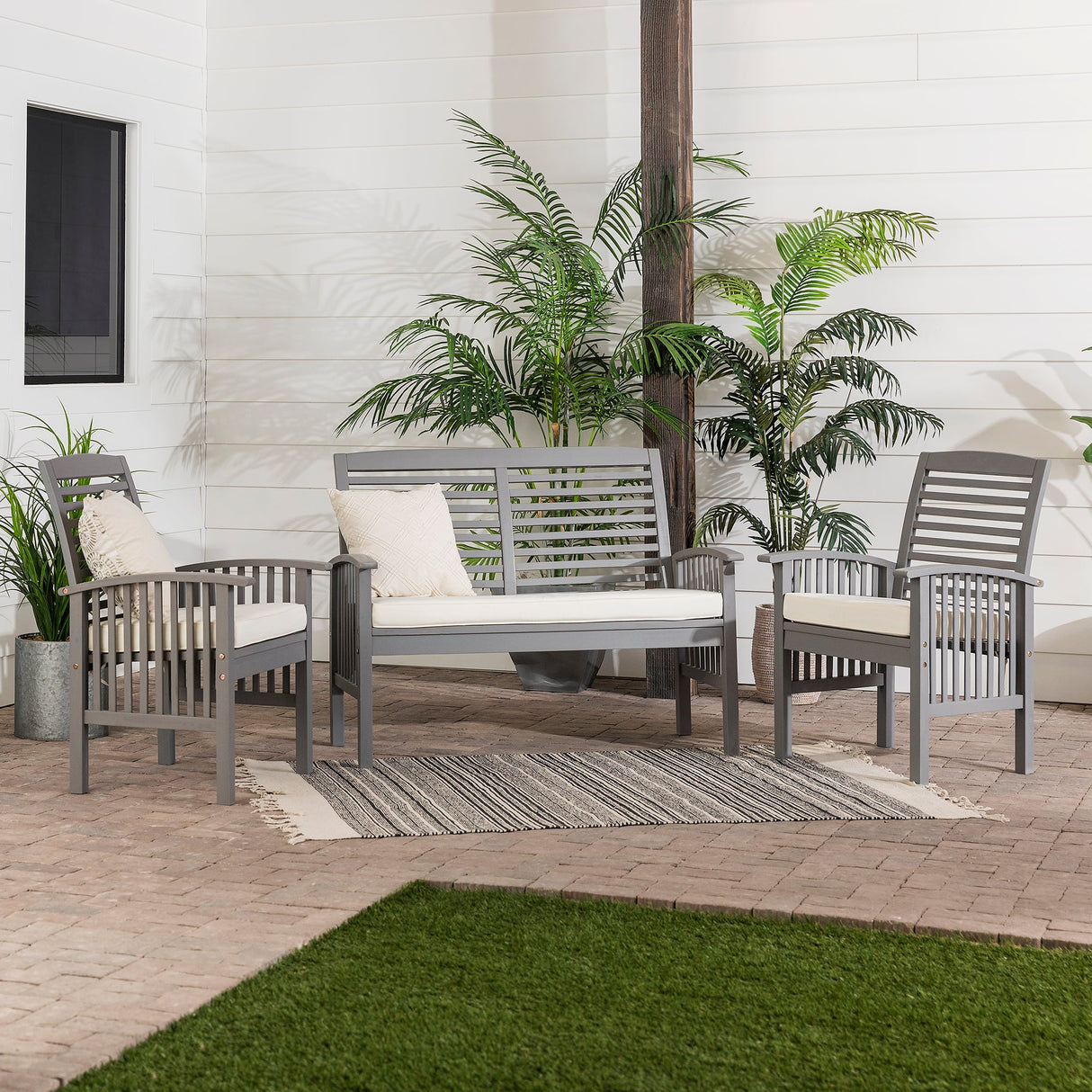 Bennett 3-Piece Outdoor Patio Chat Set