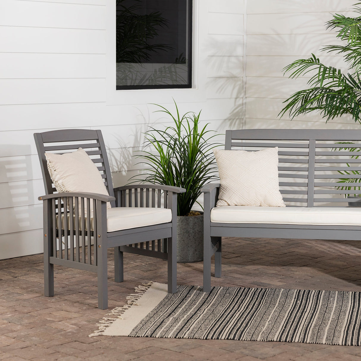 Bennett 3-Piece Outdoor Patio Chat Set