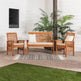 Bennett 3-Piece Outdoor Patio Chat Set