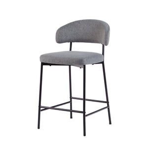 Benton Modern Upholstered Bar Stool, Set of 2