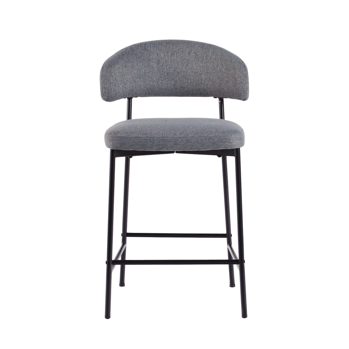 Benton Modern Upholstered Bar Stool, Set of 2