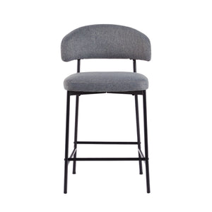 Benton Modern Upholstered Bar Stool, Set of 2