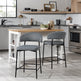 Benton Modern Upholstered Bar Stool, Set of 2