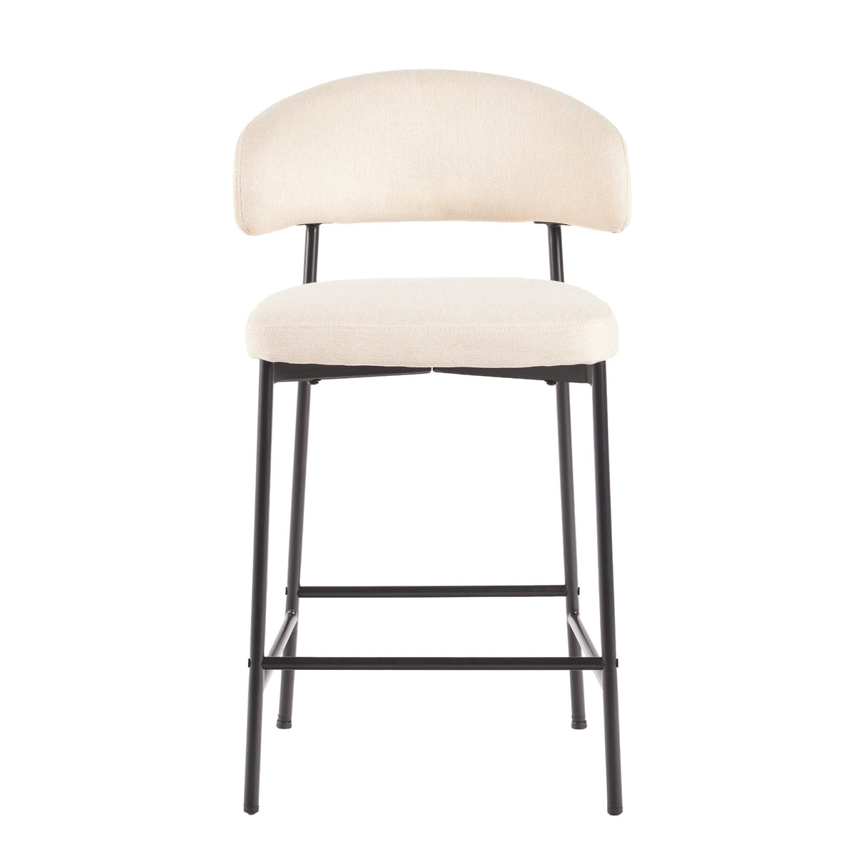 Benton Modern Upholstered Bar Stool, Set of 2