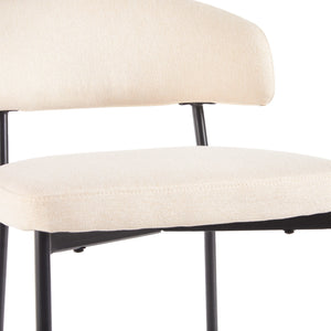 Benton Modern Upholstered Bar Stool, Set of 2