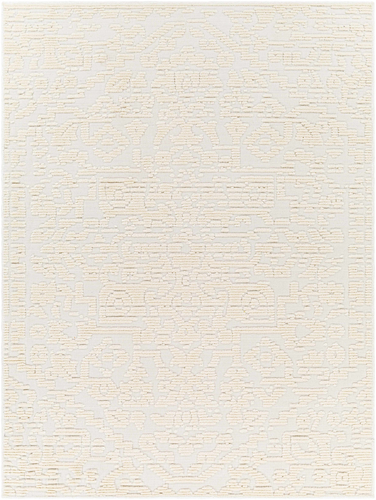 Beren Cream Washable Area Rug