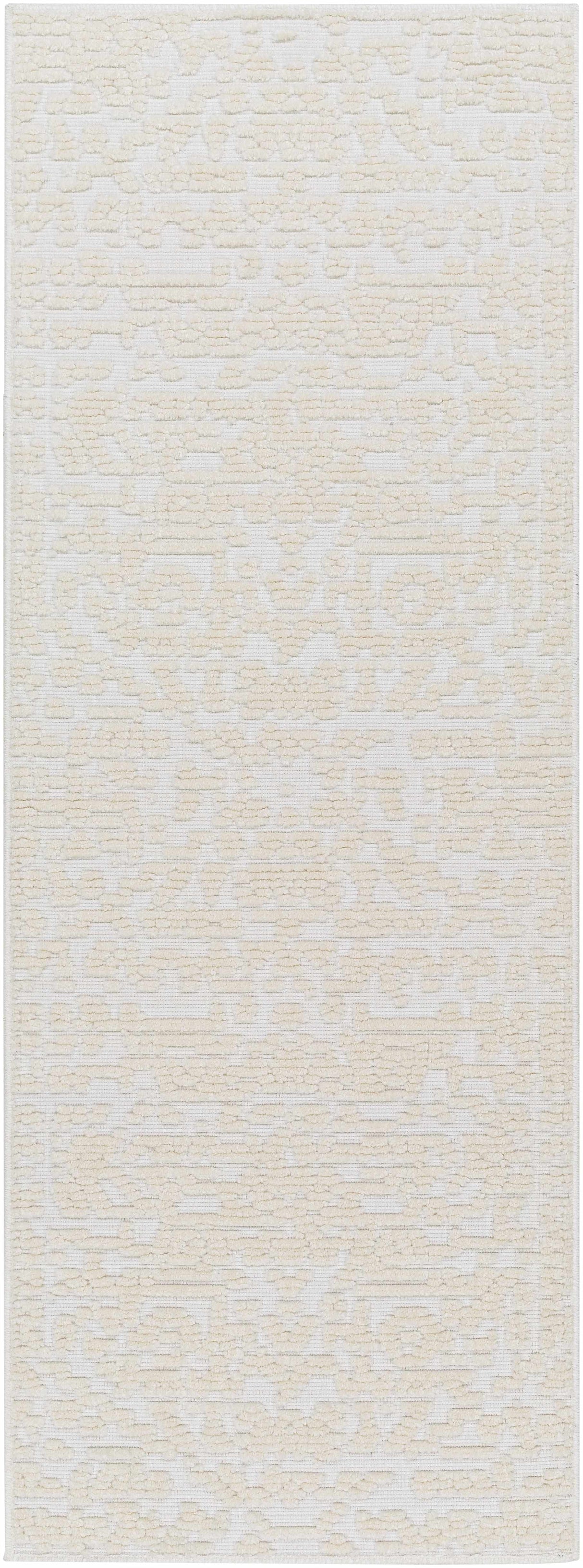 Beren Cream Washable Area Rug