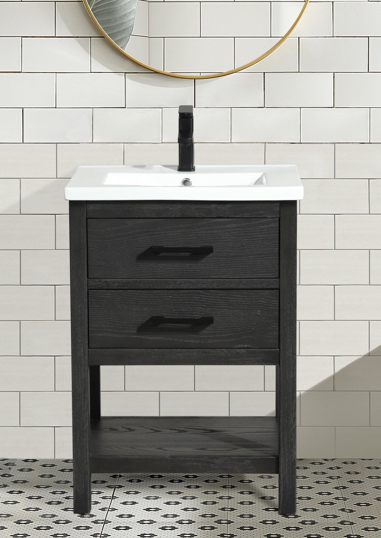 Betty 24" Bathroom Vanity Weathered Gray