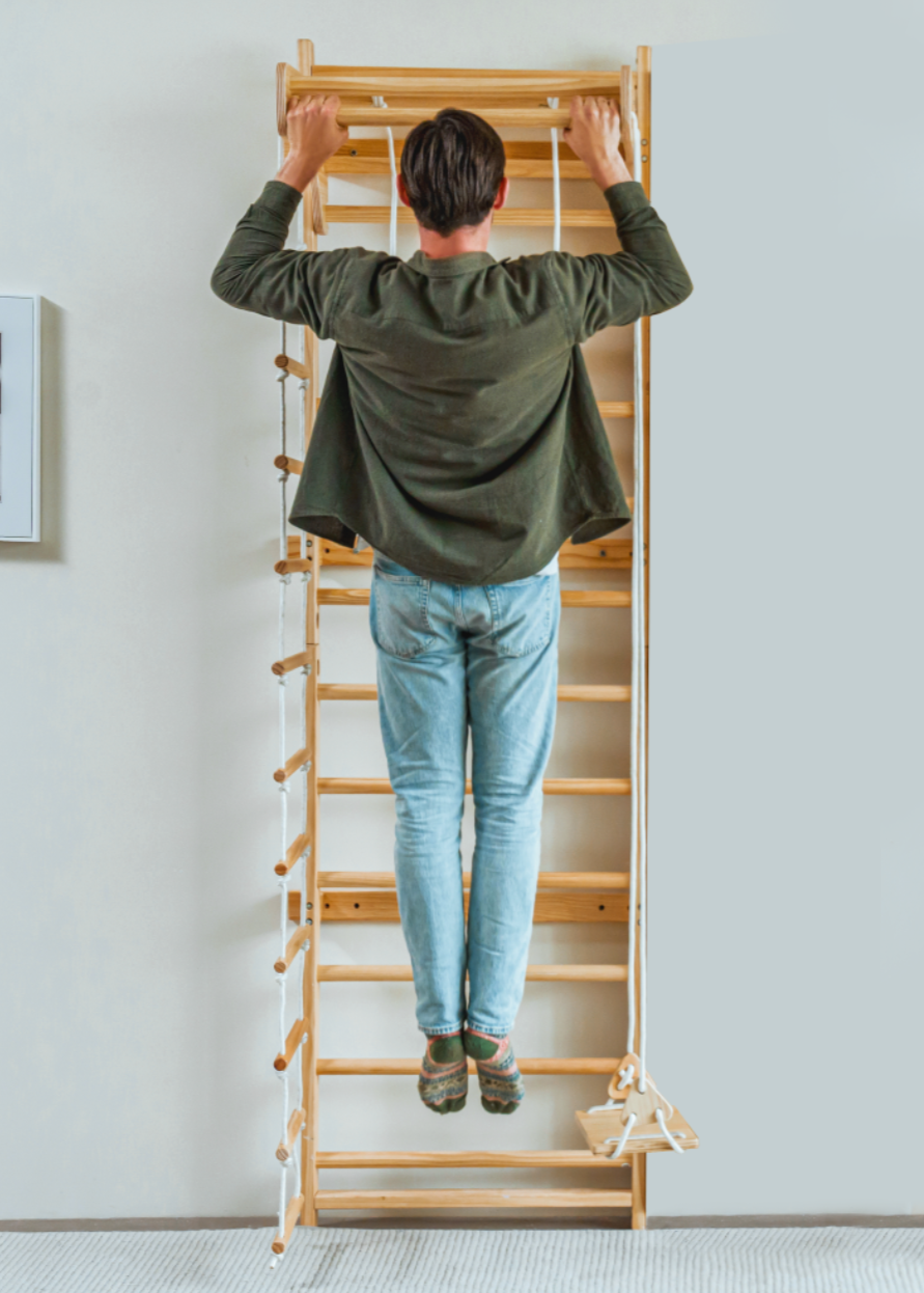 Betula Swedish Wall Ladder & Indoor Wooden Climber for Kids – Home Gym Playset