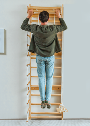Betula Swedish Wall Ladder & Indoor Wooden Climber for Kids – Home Gym Playset