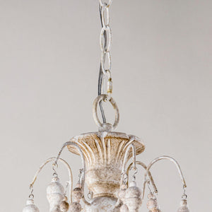 Billiter 6-Light Wood White Chandelier