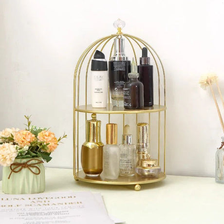 Bird Cage Makeup Organizer