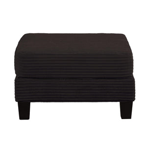 Black 3 Piece Set Comfy Sofa Couch 3-Seater & Loveseat Sofa with Storage Ottoman for Living Room with USB, Side Pockets, Pillows included