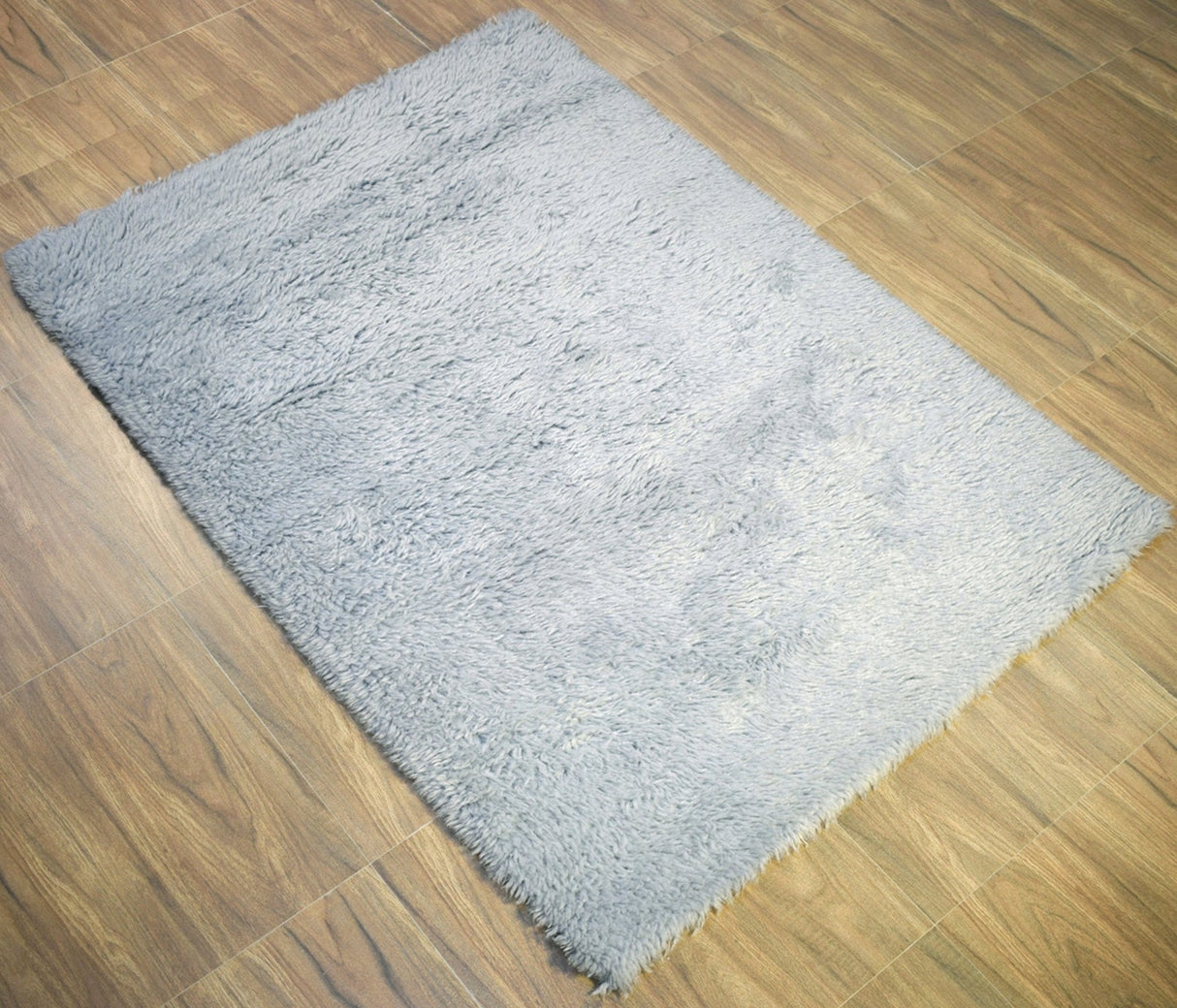 Blue and Silver 4'x 6' | 5'x 8' Rug | Modern Handmade NewZealand Wool Area Rug | The Rug Decor |TRD2379