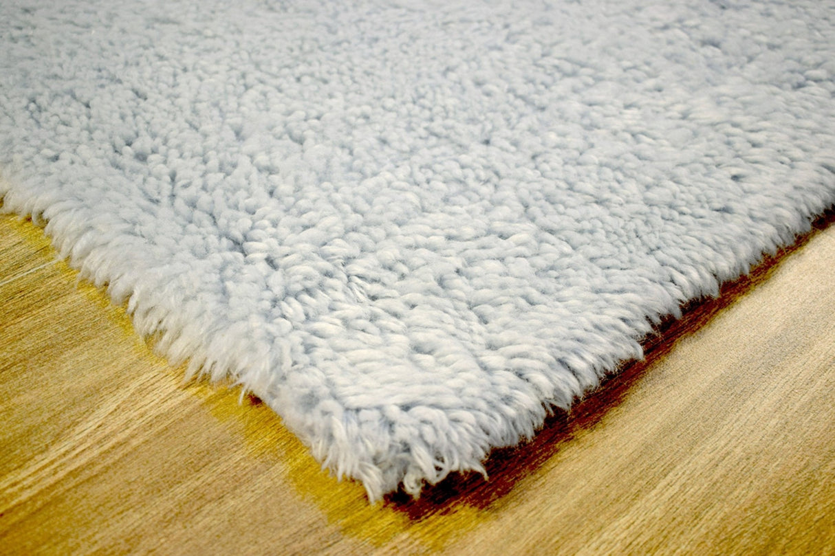 Blue and Silver 4'x 6' | 5'x 8' Rug | Modern Handmade NewZealand Wool Area Rug | The Rug Decor |TRD2379