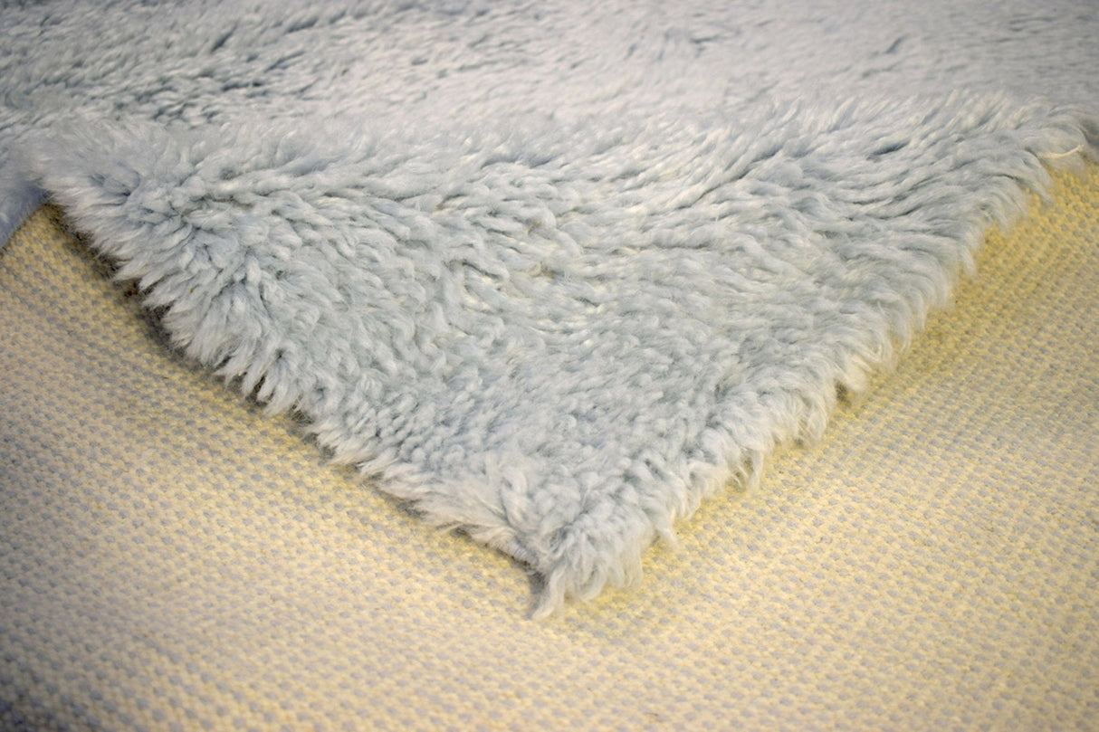 Blue and Silver 4'x 6' | 5'x 8' Rug | Modern Handmade NewZealand Wool Area Rug | The Rug Decor |TRD2379