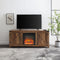 Bolivar Barn Door Fireplace TV Stand