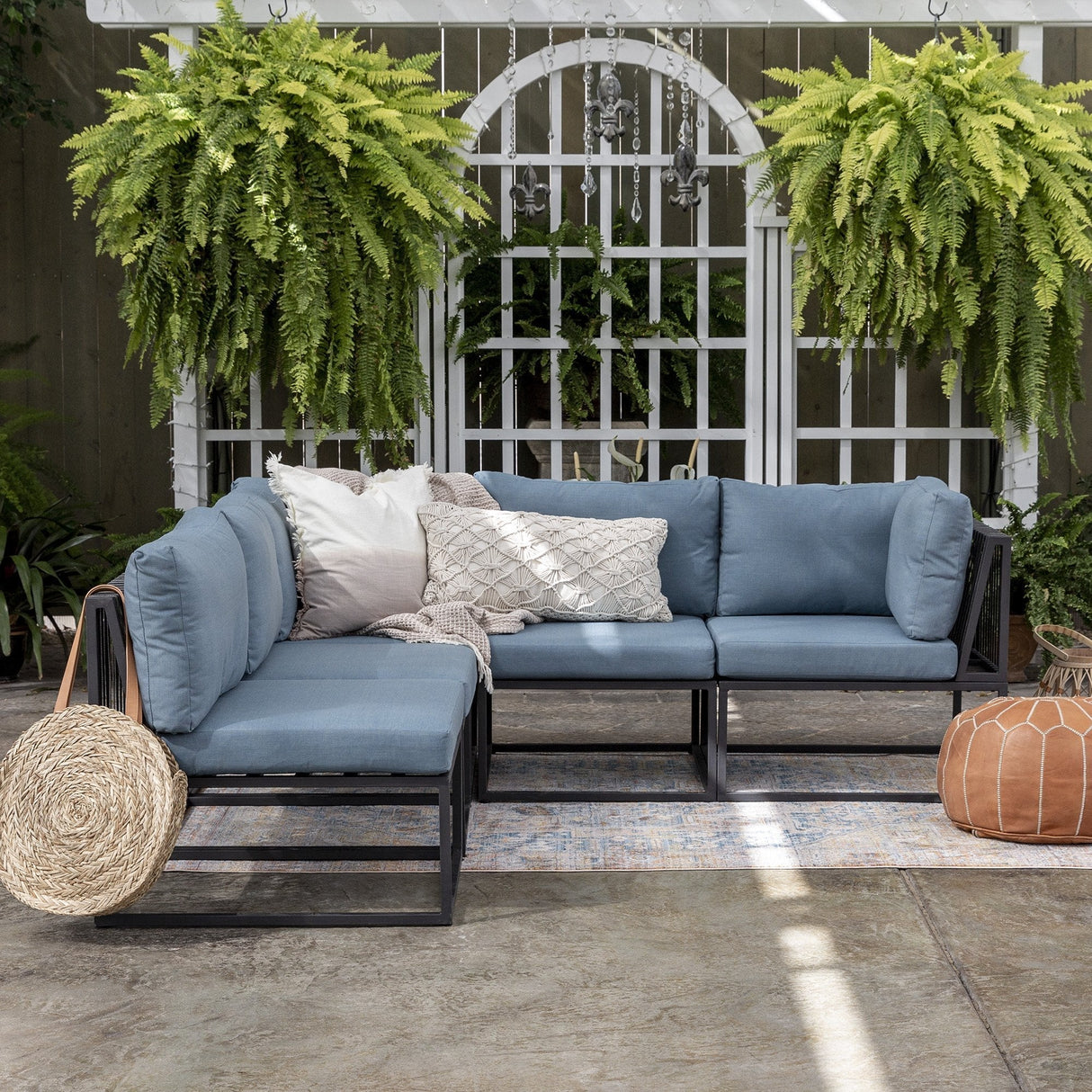 Braden Outdoor Modular 5-Piece Sectional