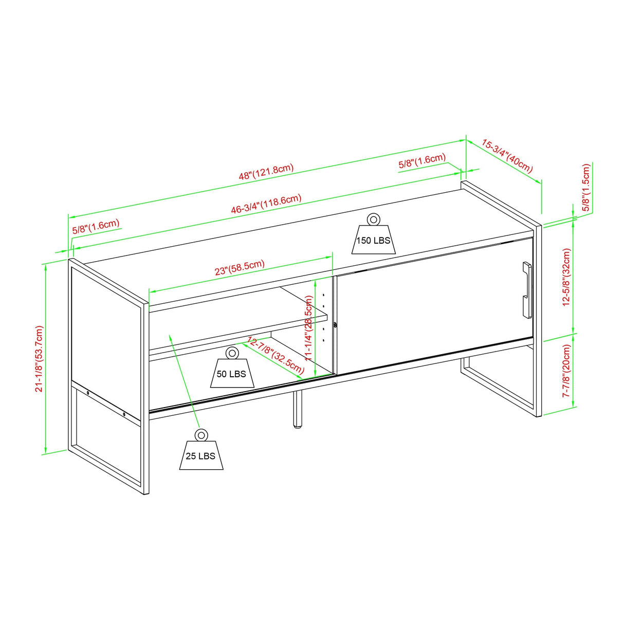 Braxton Urban-Modern Media Console