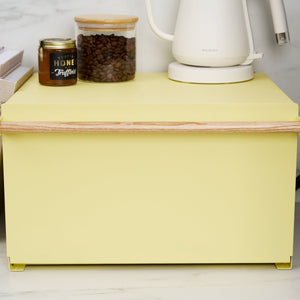 Bread Box - Steel + Wood
